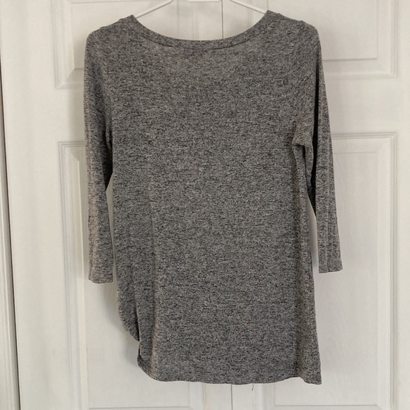 Grey three quarter sleeve top - Picture 3 of 4